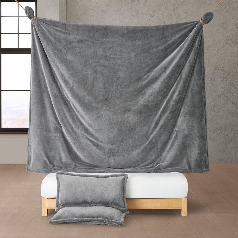 Frost Bite - Coma Inducer® Oversized Comforter Set - Numbing Gray