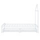 preview thumbnail 10 of 12, Twin Metal Platform Bed with Two Drawers, House-Shaped Headboard Design, Non-Noise Bedroom Low Bed Frame W/Support Slats, White
