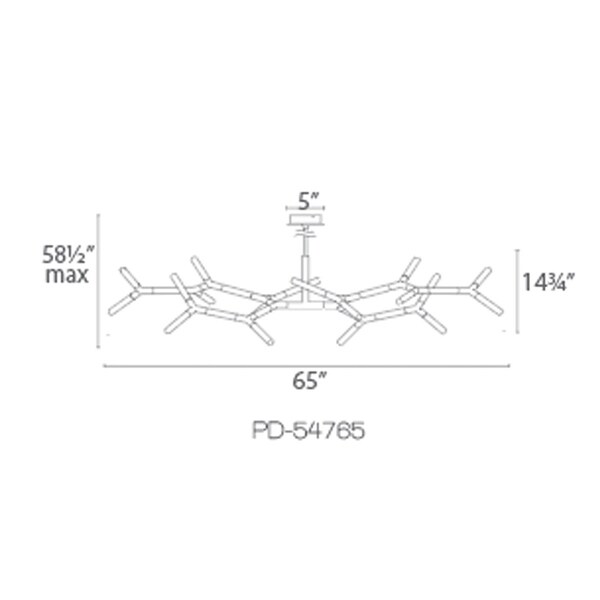 kryptonite led chandelier