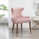 preview thumbnail 14 of 43, Roundhill Furniture Lindale Mid-century Modern Velvet Accent Chair Pink