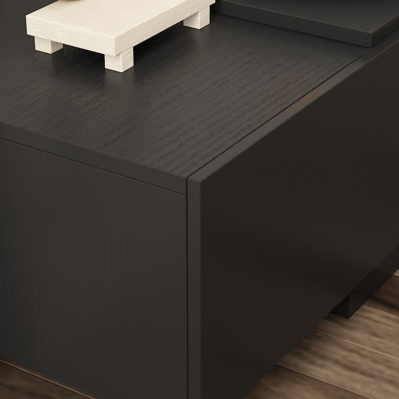 94.5" TV Stand Efficient Cable Management and Spacious Storage Console