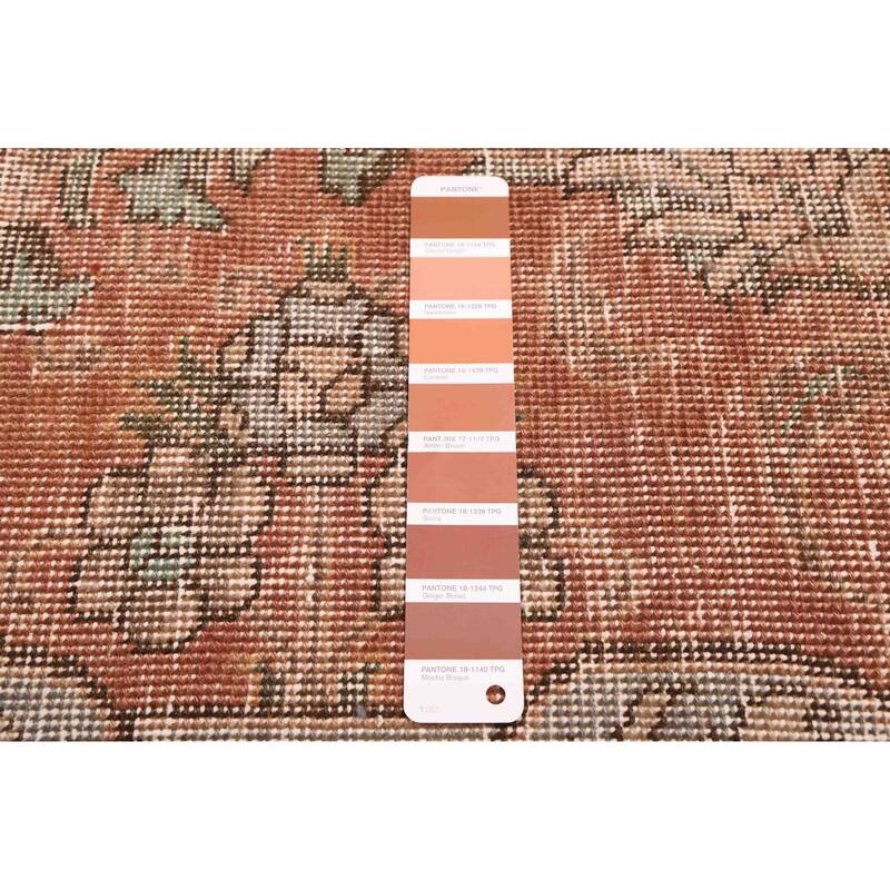 ECARPETGALLERY Hand-knotted Antalya Vintage Brown Wool Rug - 9'3 x 12'2