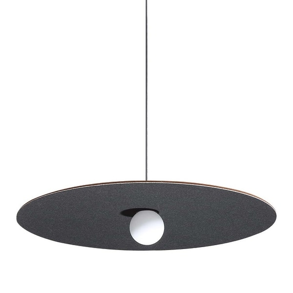 slide 2 of 6, Golden Lighting 3133-P24 Faroe 24" Wide Pendant Coffee / Black