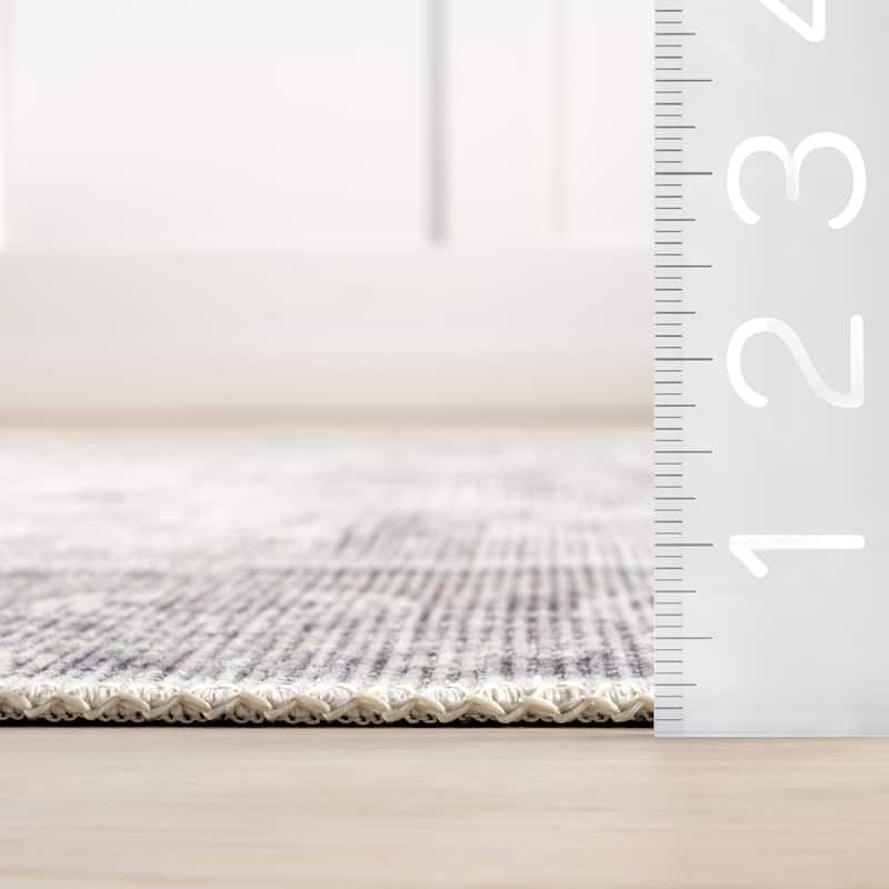 Nuloom Green Haven Collection Recycled Cotton Machine Washable Area Rug