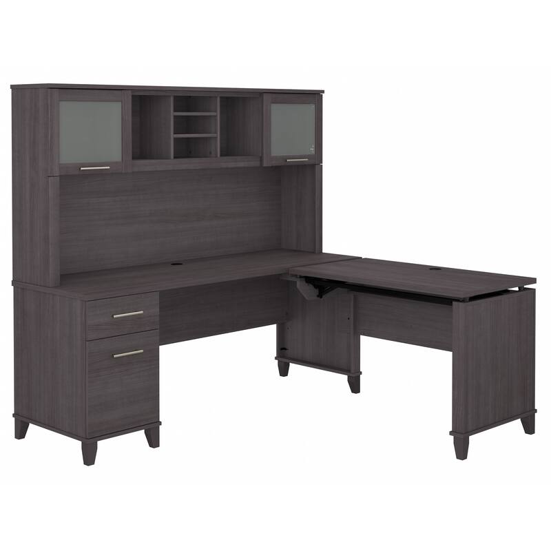 Bush Furniture Somerset 72W 3 Position Sit to Stand Desk