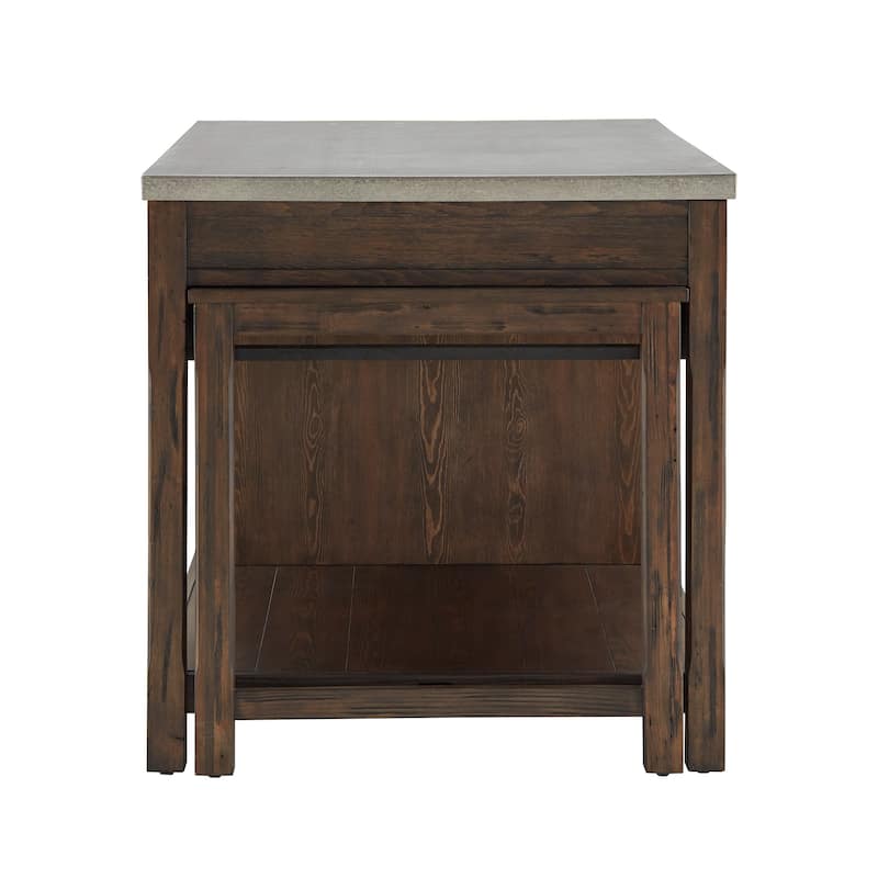 Tali Reclaimed Look Extendable Kitchen Island by iNSPIRE Q Classic