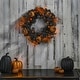 preview thumbnail 1 of 3, 20" LED Battery Operated Timer Halloween Wreath