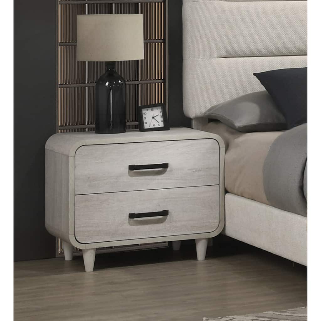 Charming Wooden Nightstand with Ample Storage for Bedroom Enhancement