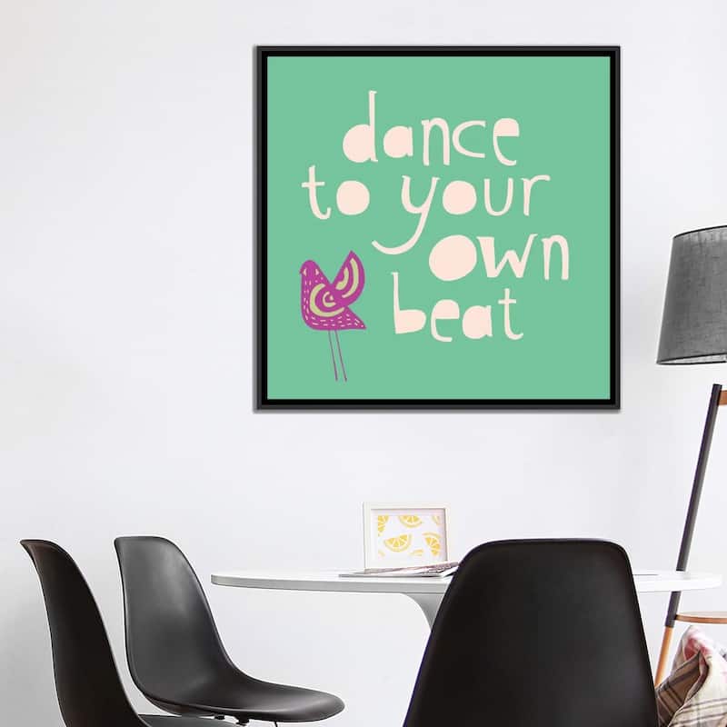 iCanvas "Dance To Your Own Beat" by Sara Franklin Framed Canvas Print