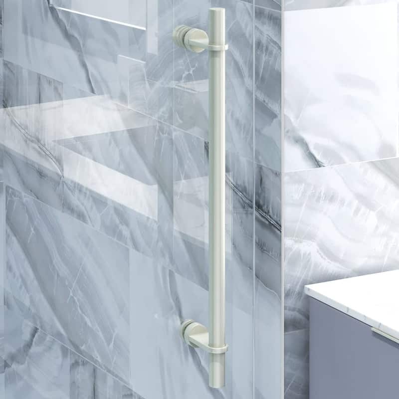 Seawin Cosmo 44 - 48 x 77 inches Frameless Sliding Shower Door 3/8 in. (10 mm) Clear Tempered Glass with NanoShield Coating