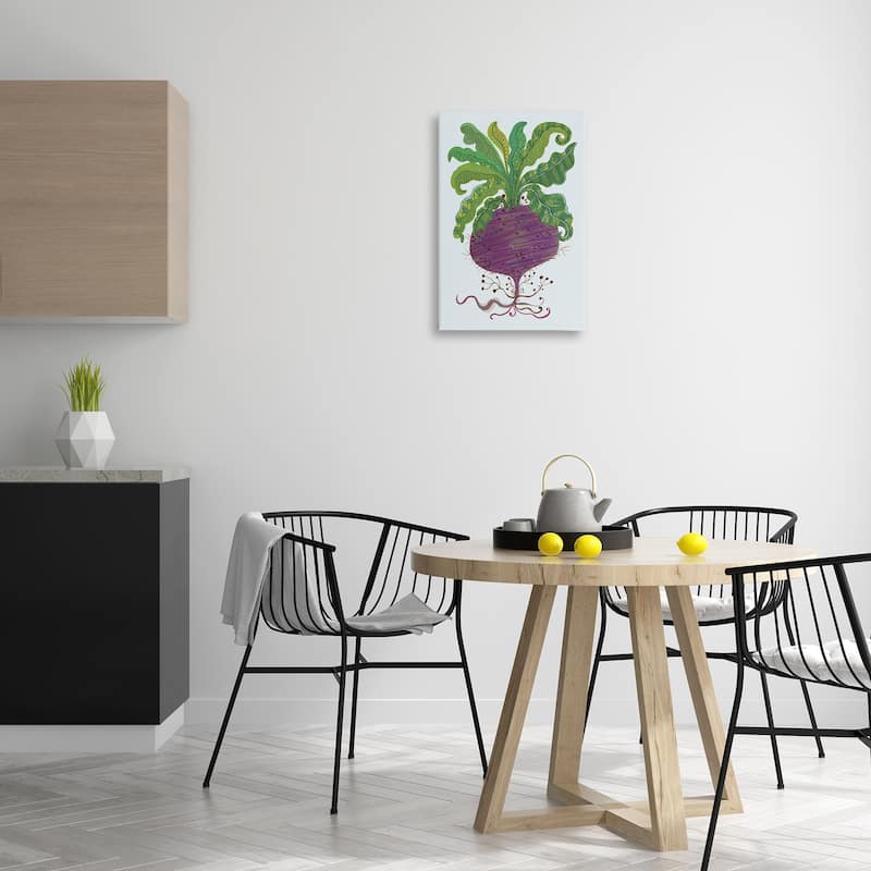 Stupell Stylized Beetroot Vegetable Canvas Wall Art Design By Kay Widdowson