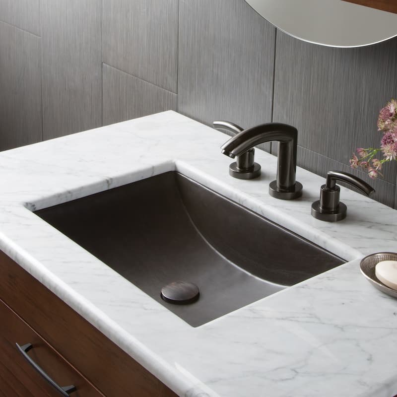 Cabrillo 21-inch NativeStone Undermount Bathroom Sink - 20.75" x 14.75" x 5"