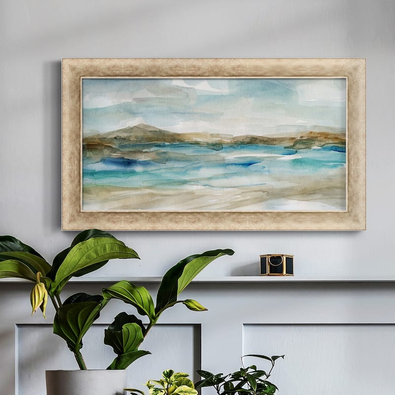 Peaceful Beach II Premium Framed Canvas- Ready to Hang