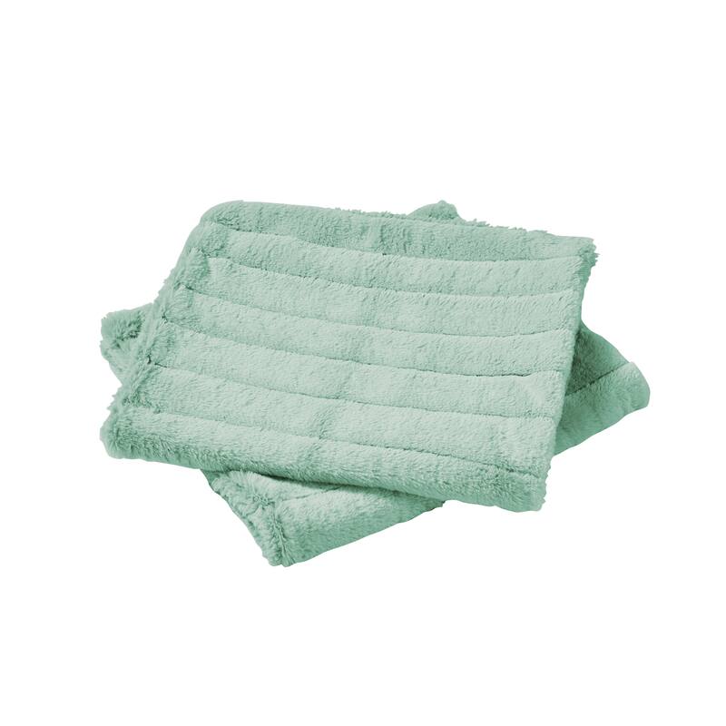 Supermink Soft Solid Throw Pillow Covers Set of 2, NO INSERT