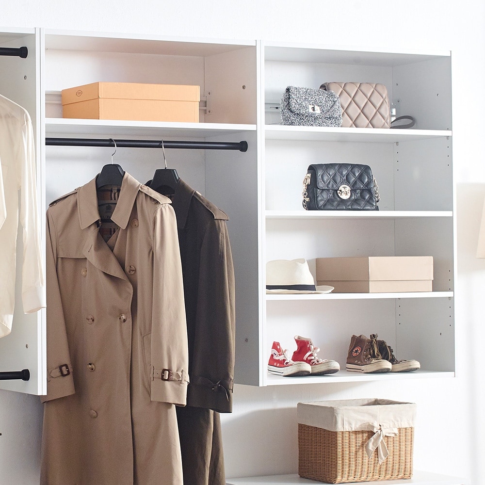 Devi Wall Mounted Wood Closet System - 13.78