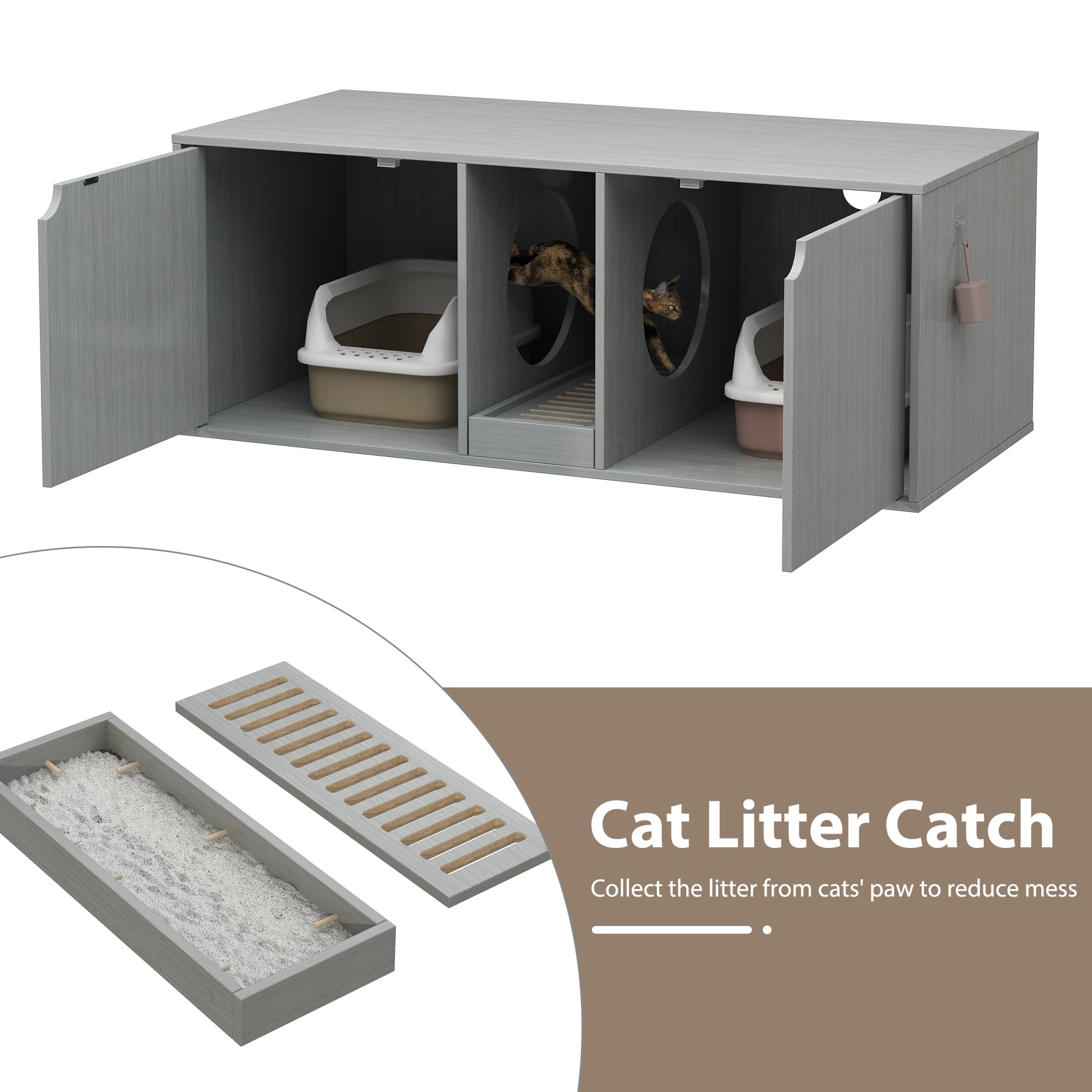 Dual litter discount box