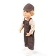 preview thumbnail 4 of 3, Gotz: Little Kidz: Max - 14" Standing Poseable Boy Doll, Brown Overalls Toy