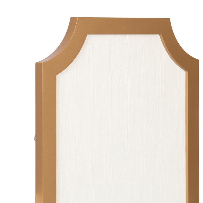 Kate and Laurel Holbrook Scalloped Rectangle Framed Pinboard