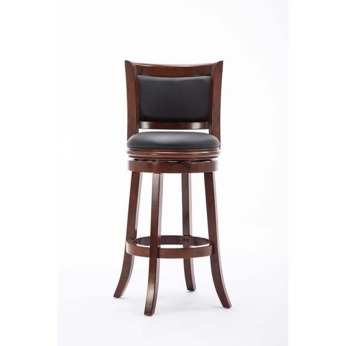 Augusta Wood Indoor Swivel Barstool
