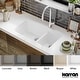preview thumbnail 7 of 14, Karran Undermount Quartz Double Bowl Kitchen Sink