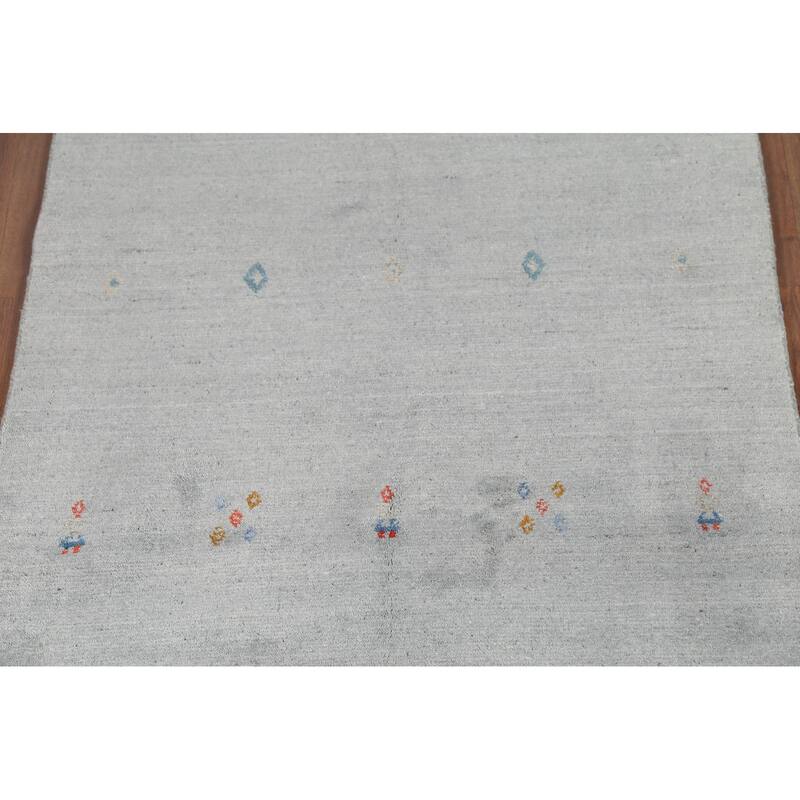 Gabbeh Oriental Area Rug Handmade Wool Carpet - 3'6"x 6'6"