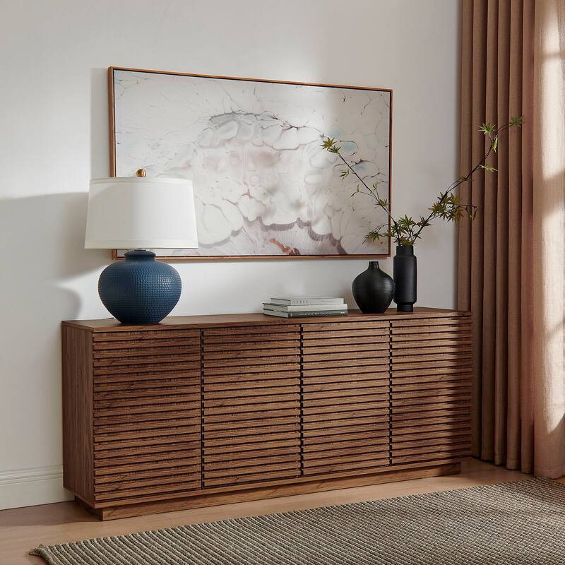 Render 4-Door Fluted Sideboard Cabinet TV Stand