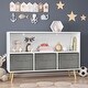 preview thumbnail 9 of 16, Children's Book Display,Toy Storage Cabinet Organizer Grey