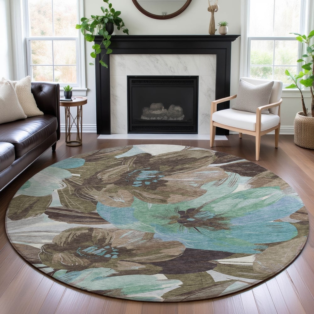 Premium Washable Super Soft Modern Floral Mayfield Rug