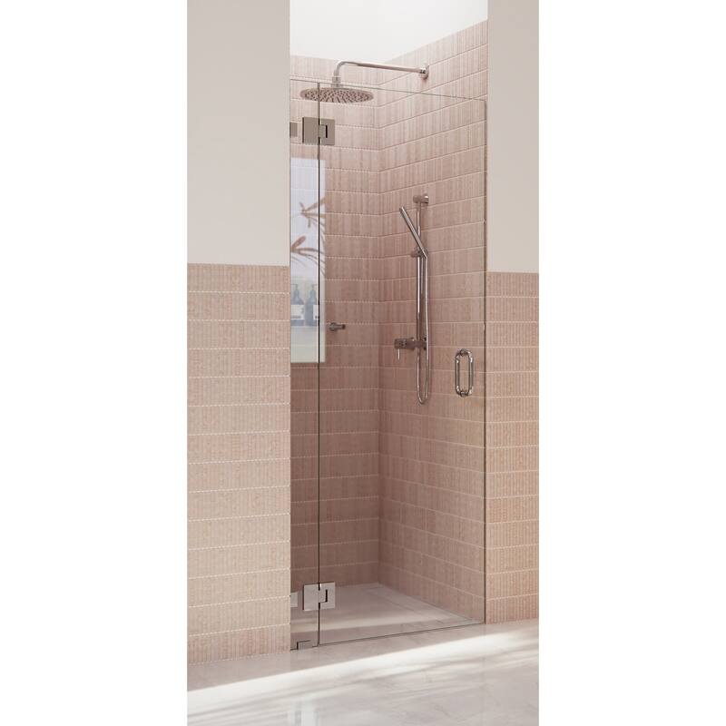 Glass Warehouse GW-GH-31 Halo 78" High x 31" Wide Hinged Frameless