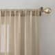 No. 918 Ladonna Crushed Texture Semi-Sheer Rod Pocket Curtain Panel, Single Panel