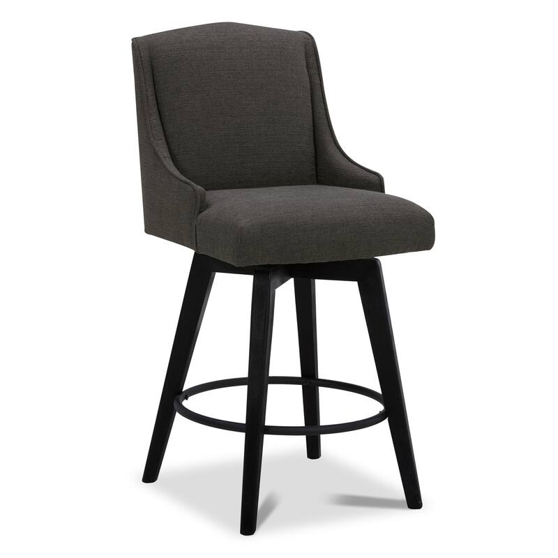 Spruce & Spring Jayden Upholstered Counter Height Swivel Barstool Set