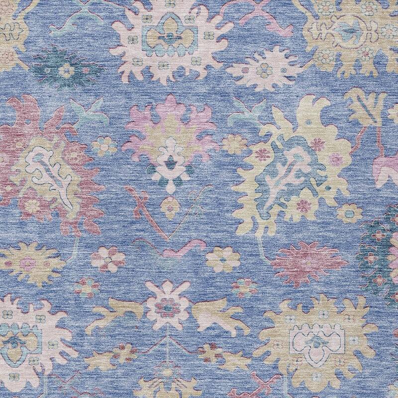HomeRoots Floral Transitional Rectangle Outdoor Rug