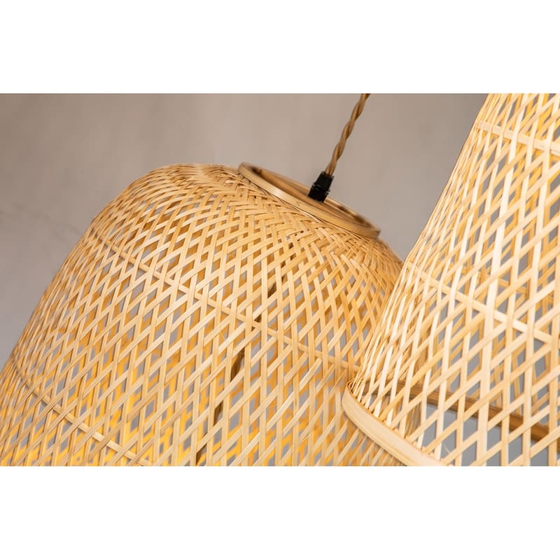 Three Lights Rattan Pendant Light