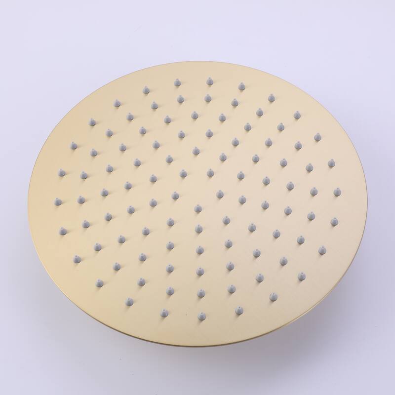 Rotatable 12'' High Pressure Rain Shower Head with Self-Cleaning and Aerating Technology