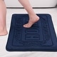 preview thumbnail 1 of 4, Memory Foam Bath Mat, Soft Non Slip and Absorbent Bathroom Rug, Comfortable, Thick Carpet for Floor, Tub and Shower Blue - 20" x 32"