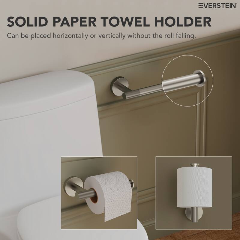 4-Piece Wall Mounted Bathroom Hardware Set, Stainless Steel Towel Bar Set