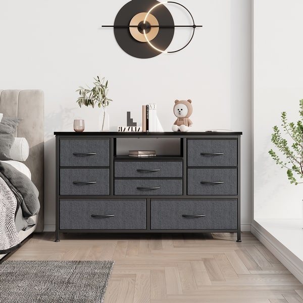 grey dresser tv stand with Power Outlet & Led for 55'' TV - Bed Bath & Beyond blue pleated dress