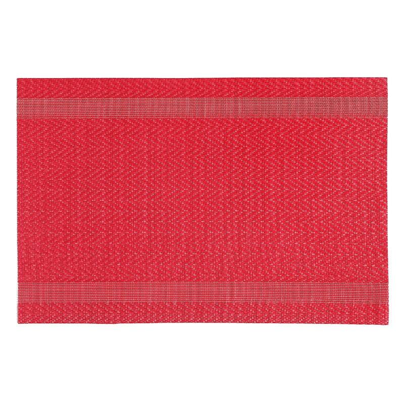 Vinyl Placemat (Mackenzie) (Red) Set of 12 Bed Bath & Beyond 35570793