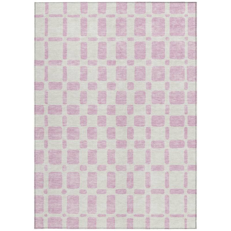 HomeRoots Geometric Transitional Rectangle Outdoor Rug