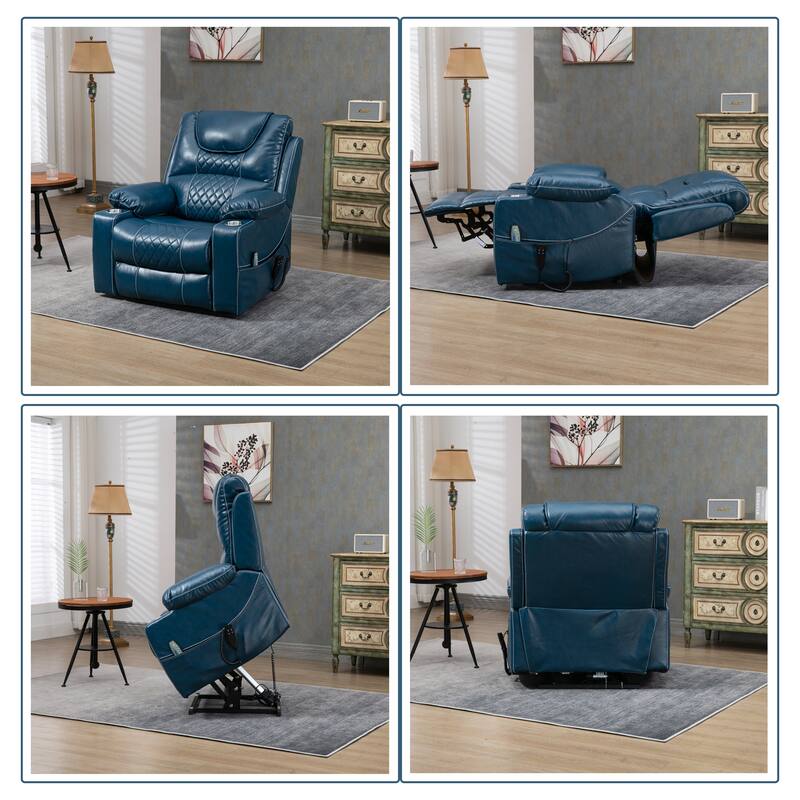 Upgraded Flagship Dual Motor Independent Control Oversized 180° Lay Flat Power Lift Recliner Chair