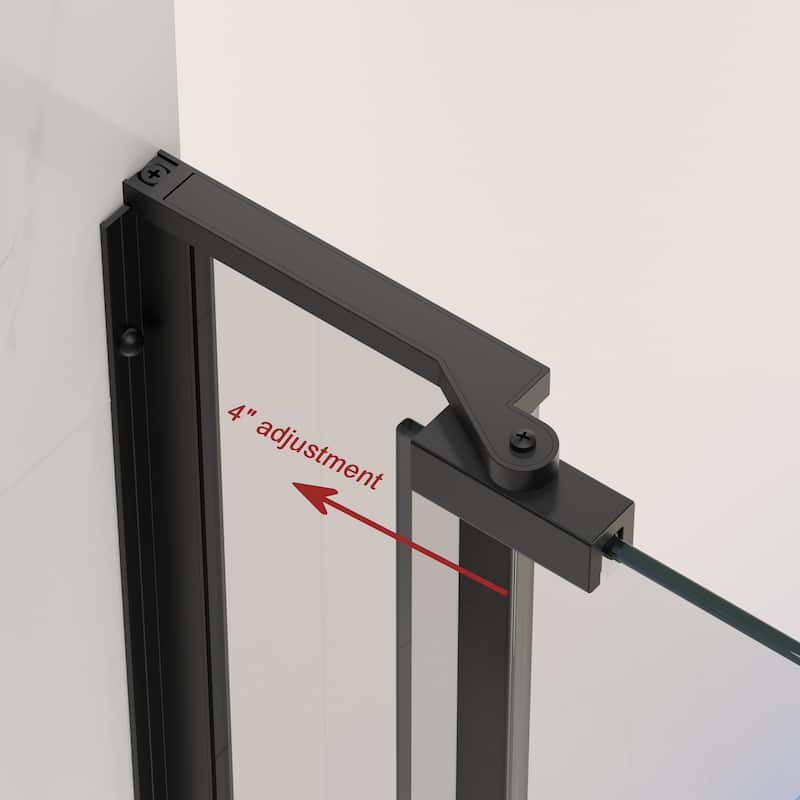 Semi-Frameless Left and Right Opening Universal Pivot Shower Door