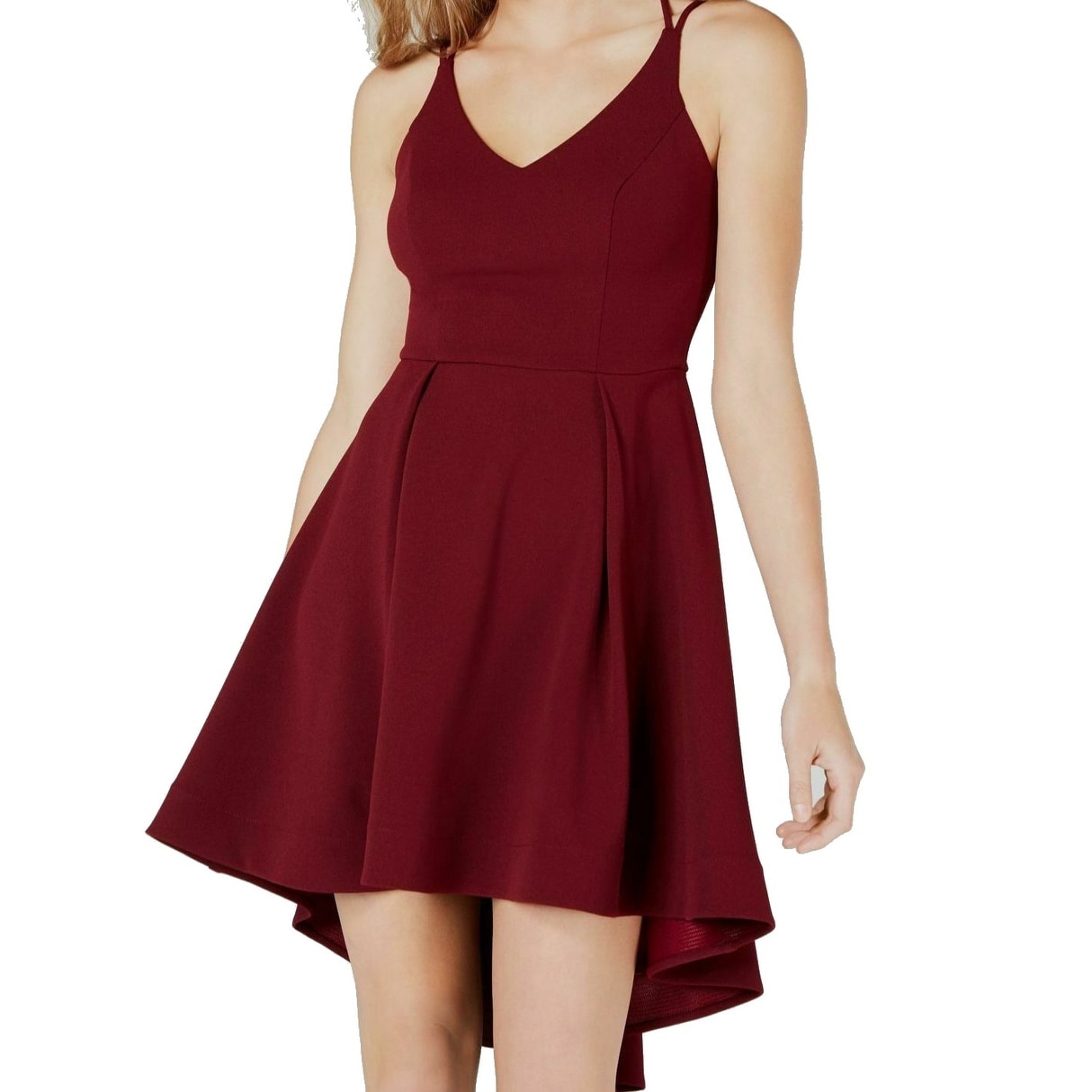 b darlin burgundy dress