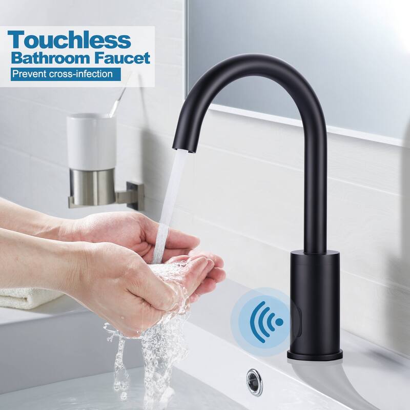 WOWOW Touchless Single Hole Bathroom Faucet