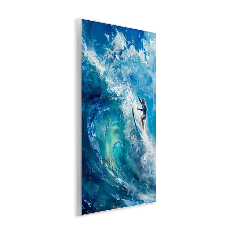 Stupell Soul Surfer on Tidal Wave Wall Plaque Art Design By LSR Design Studio