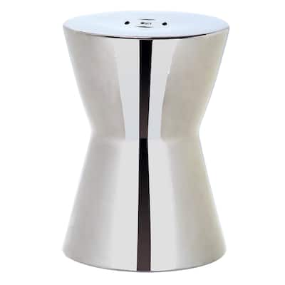 SAFAVIEH Liana Plated Silver Ceramic Decorative Garden Stool