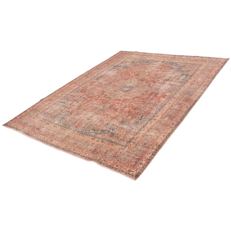ECARPETGALLERY Hand-knotted Antalya Vintage Red Wool Rug - 9'6 x 12'6