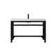 preview thumbnail 1 of 9, Elegant Lighting VF14548 Raya 48" Rectangular Iron Console Bathroom Black