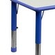 preview thumbnail 37 of 37, 23.625"W x 47.25"L Rectangle Plastic Activity Table Set with 6 Chairs