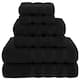 American Soft Linen 6-pc. Turkish Cotton Towel Set - Black