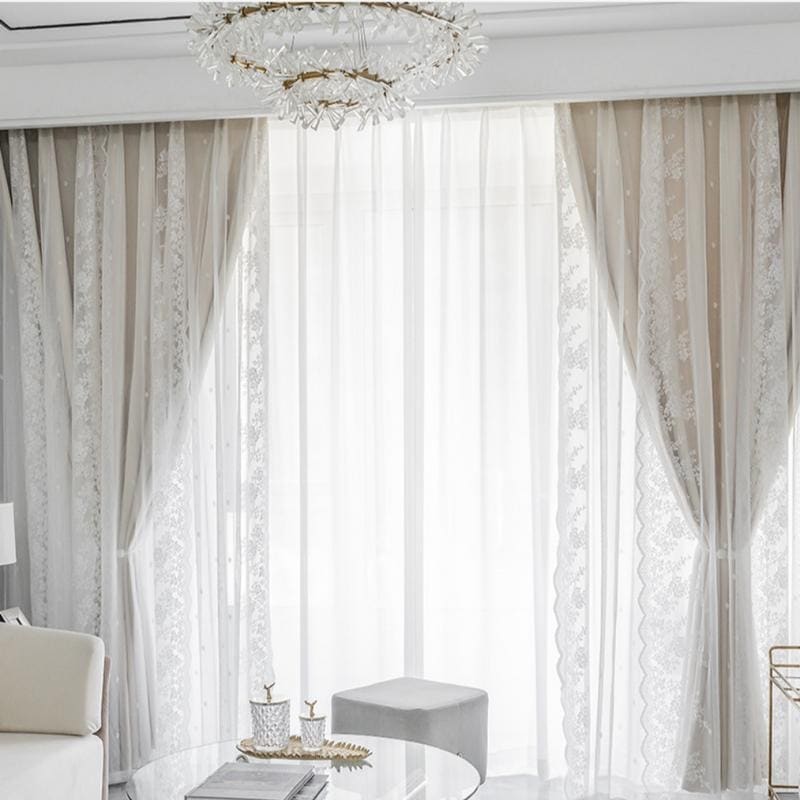 New recommendation lace fabric curtains car blackout curtains